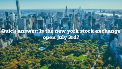 Quick answer: Is the new york stock exchange open july 3rd?