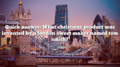 Quick answer: What christmas product was invented by a london sweet maker named tom smith?