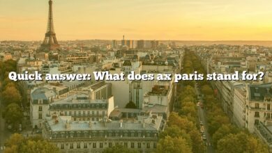 Quick answer: What does ax paris stand for?