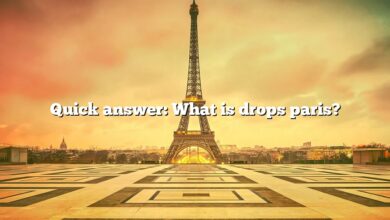 Quick answer: What is drops paris?