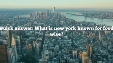 Quick answer: What is new york known for food wise?
