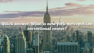 Quick answer: What is new york metropolitan correctional center?