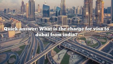 Quick answer: What is the charge for visa to dubai from india?