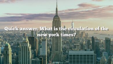 Quick answer: What is the circulation of the new york times?