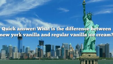 Quick answer: What is the difference between new york vanilla and regular vanilla ice cream?