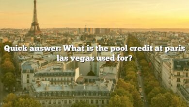 Quick answer: What is the pool credit at paris las vegas used for?