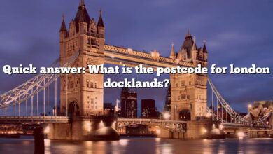 Quick answer: What is the postcode for london docklands?