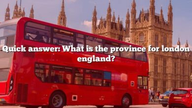 Quick answer: What is the province for london england?