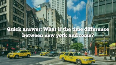 Quick answer: What is the time difference between new york and rome?