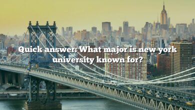 Quick answer: What major is new york university known for?