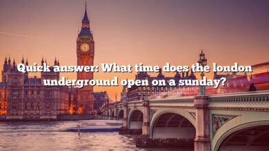 Quick answer: What time does the london underground open on a sunday?