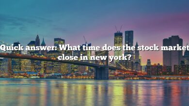 Quick answer: What time does the stock market close in new york?