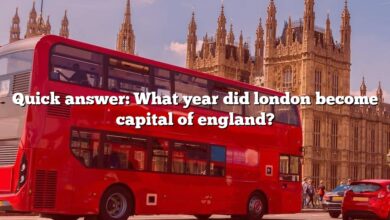Quick answer: What year did london become capital of england?