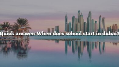 Quick answer: When does school start in dubai?