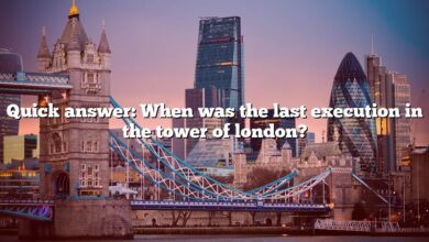 Quick answer: When was the last execution in the tower of london?