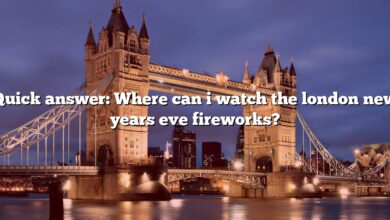 Quick answer: Where can i watch the london new years eve fireworks?