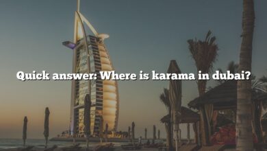 Quick answer: Where is karama in dubai?