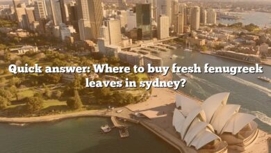 Quick answer: Where to buy fresh fenugreek leaves in sydney?