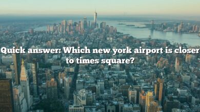 Quick answer: Which new york airport is closer to times square?
