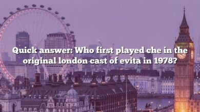 Quick answer: Who first played che in the original london cast of evita in 1978?