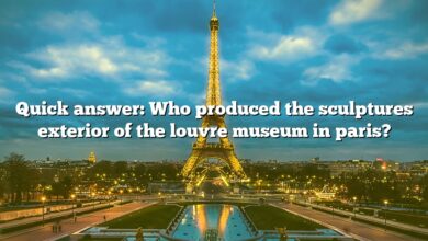 Quick answer: Who produced the sculptures exterior of the louvre museum in paris?
