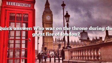 Quick answer: Who was on the throne during the great fire of london?