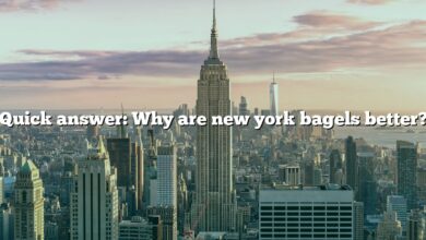 Quick answer: Why are new york bagels better?