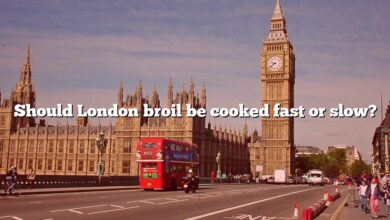 Should London broil be cooked fast or slow?