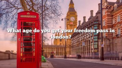 What age do you get your freedom pass in london?