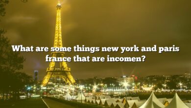 What are some things new york and paris france that are incomen?