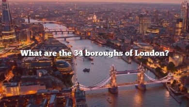What are the 34 boroughs of London?