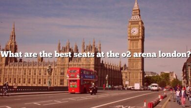 What are the best seats at the o2 arena london?