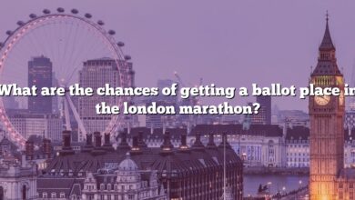 What are the chances of getting a ballot place in the london marathon?
