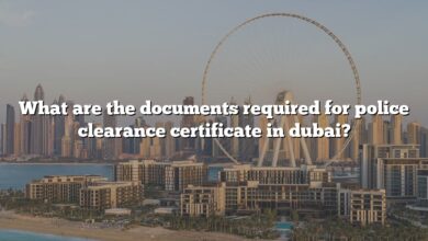 What are the documents required for police clearance certificate in dubai?