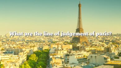 What are the line of judgement of paris?
