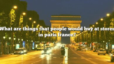 What are things that people would buy at stores in paris france?