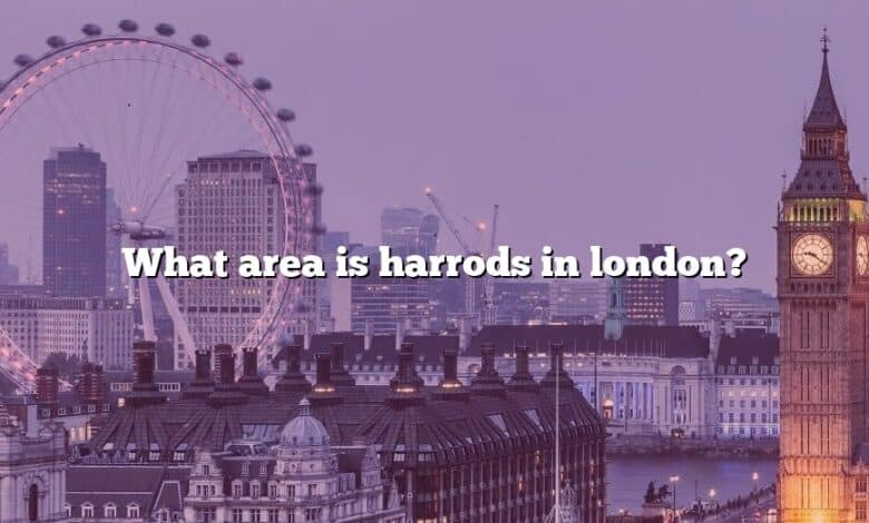 What area is harrods in london?
