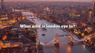 What area is london eye in?