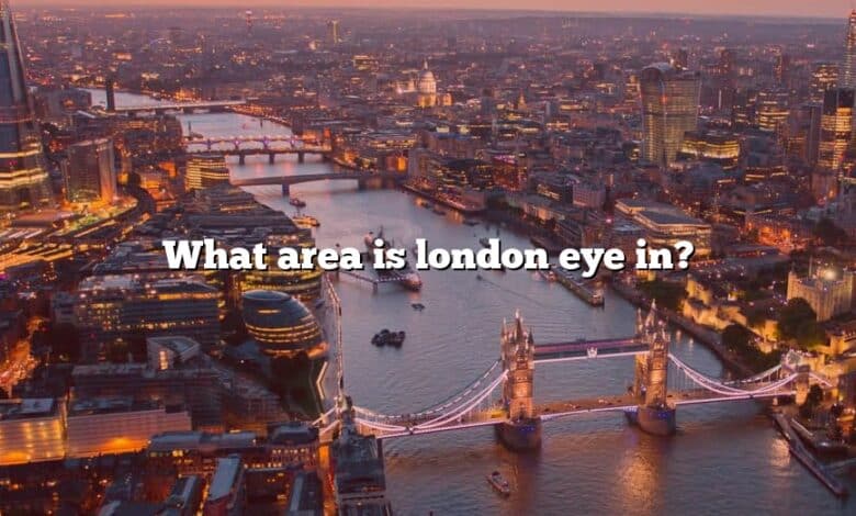 What area is london eye in?