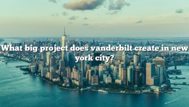 What big project does vanderbilt create in new york city?