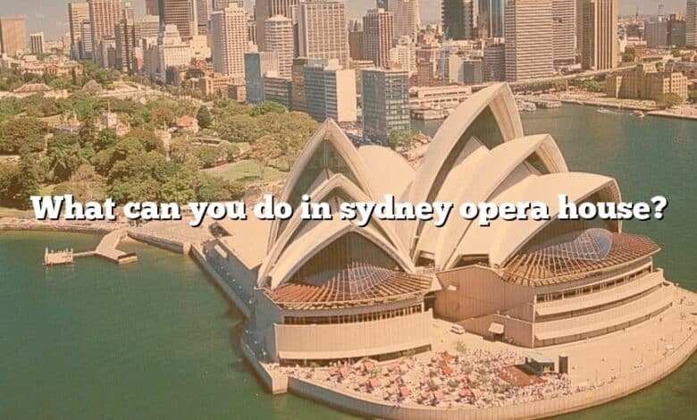 What can you do in sydney opera house?