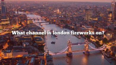 What channel is london fireworks on?