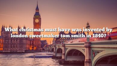 What christmas must have was invented by london sweetmaker tom smith in 1840?