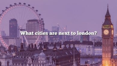 What cities are next to london?