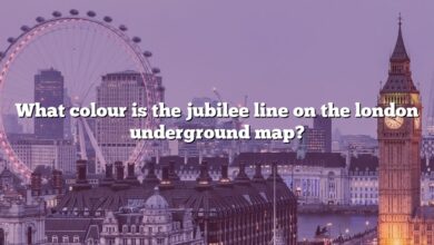 What colour is the jubilee line on the london underground map?