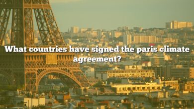 What countries have signed the paris climate agreement?