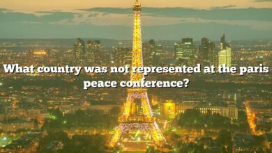 What country was not represented at the paris peace conference?