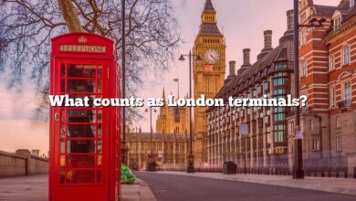 What counts as London terminals?