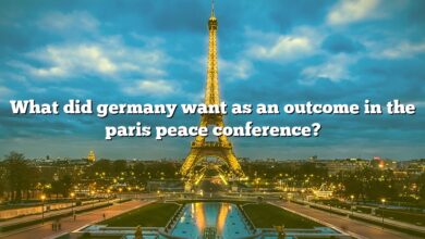 What did germany want as an outcome in the paris peace conference?