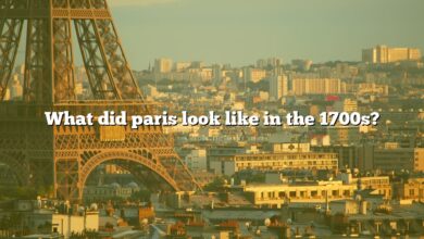What did paris look like in the 1700s?